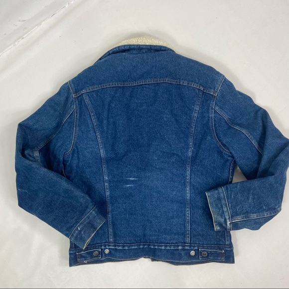 Levi’s vintage denim Jean Shearling jacket 40R - Picture 9 of 13